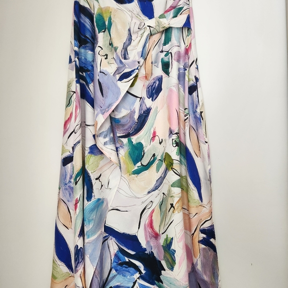 Ted Baker Asymmetric Twist Slip Skirt - Picture 3 of 4